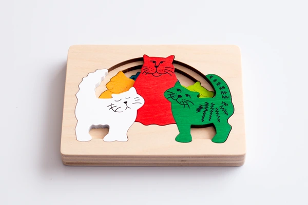 3層パズル ねこ